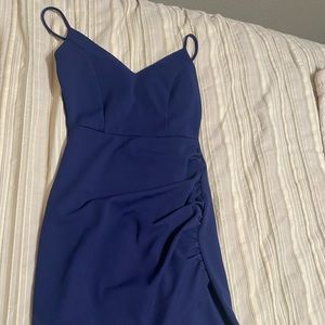 Dark blue thin strap dress!!